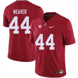 NCAA Men's Alabama Crimson Tide #44 Cole Weaver Stitched College 2018 Nike Authentic Red Football Jersey NT17Q44KF